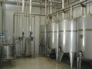 Sistema de limpeza CIP tipo dividido