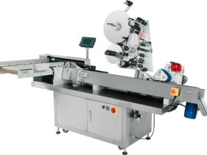 Máquina de etiquetagem automática de garrafas redondas horizontais de alta velocidade